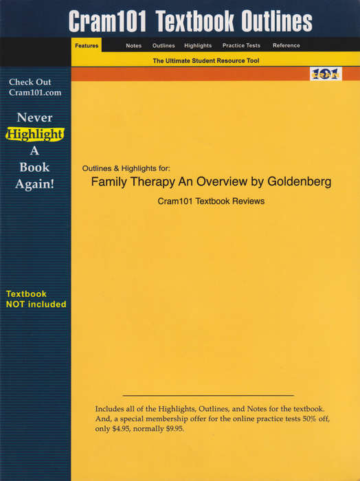Studyguide for Family Therapy an Overview by Goldenberg ISBN 9780534 - Goldenberg 6th Edition Golde