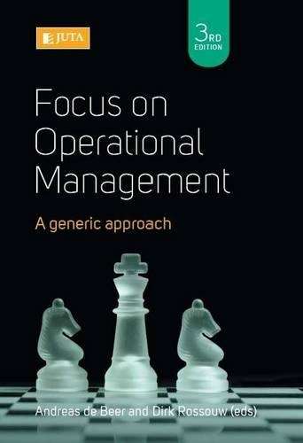 Focus on operational management - DEBEER,A - 9781485111863