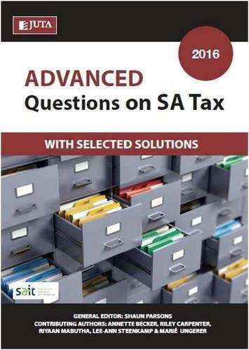 Advanced Questions on SA Tax - Riley Carpenter