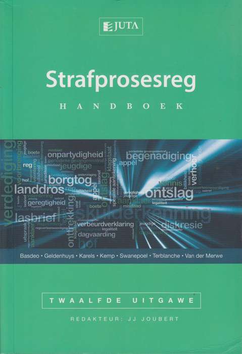 STRAFPROSESREG HANDBOEK - JOUBERT,JJ