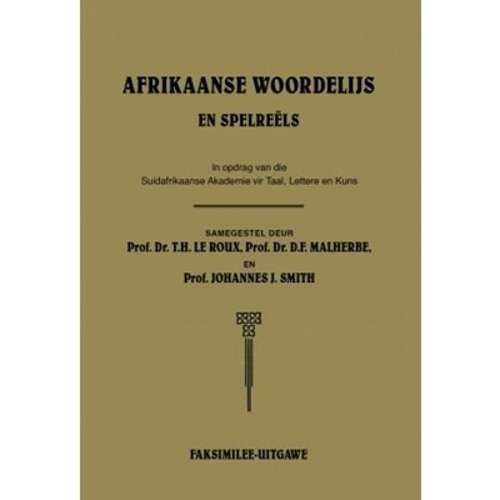 Afrikaanse woordelijs en spelreels - Prof. T.H. Le Roux
