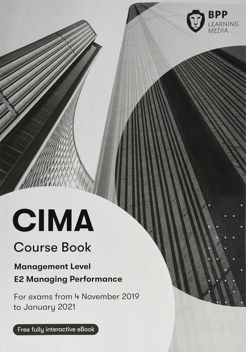 CIMA E2 MANAGING PERFORMANCE 2020 - BPP