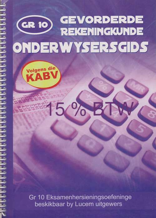 GEVORDERDE REKENINGKUNDE GR10 OG - ACC-GR10
