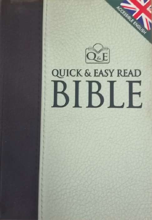 QUICK & EASY READ BIBLE GREEN LEATHER - BIBLETRUST