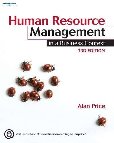 Human Resource Management in a Business Context - Alan Price