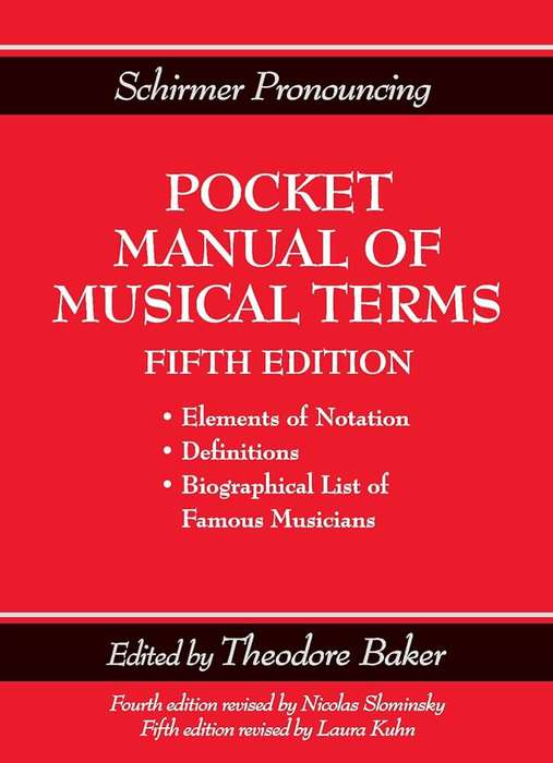 Schirmer's Handy Book of Musical Terms and Phrases - Schirmer Roger