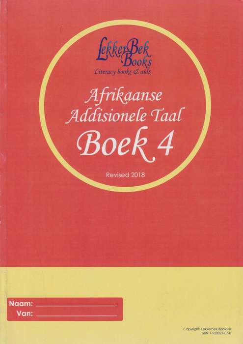 Lekkerbek: Gr 8: Werkboek - Afrikaans 2de 3de Taal Boek 6 - A. Coetzee