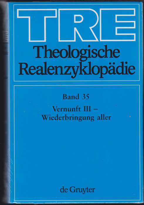 Vernunft III - Wiederbringung aller - BAND31