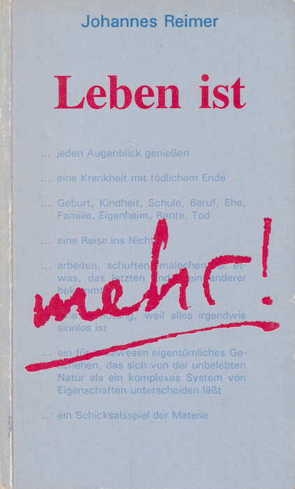 LEBEN IST MEHER - REIMER,J