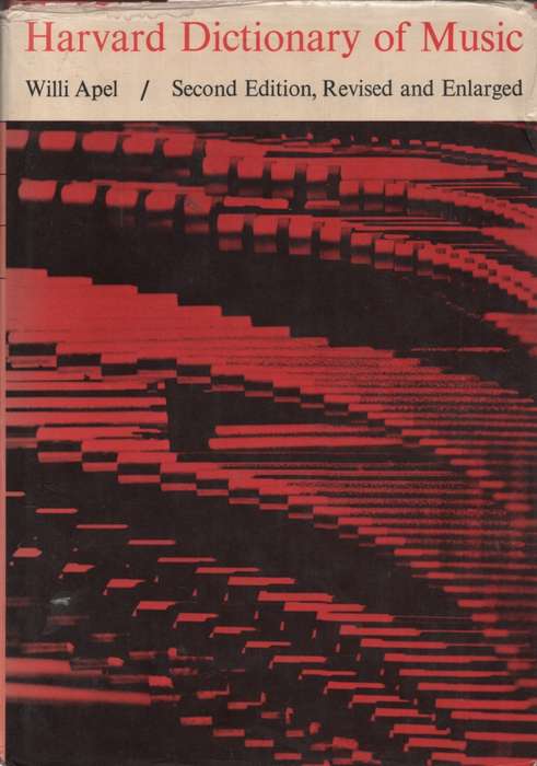 Harvard Dictionary of Music. Second-hand SECONDHAND - Willi Appel