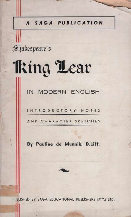 KING LEAR MODERN ENG SECONDHAND - SHAKESPEARE - 9789000112265.TU