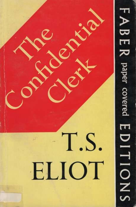CONFIDENTIAL CLERK SECONDHAND - ELIOT,TS