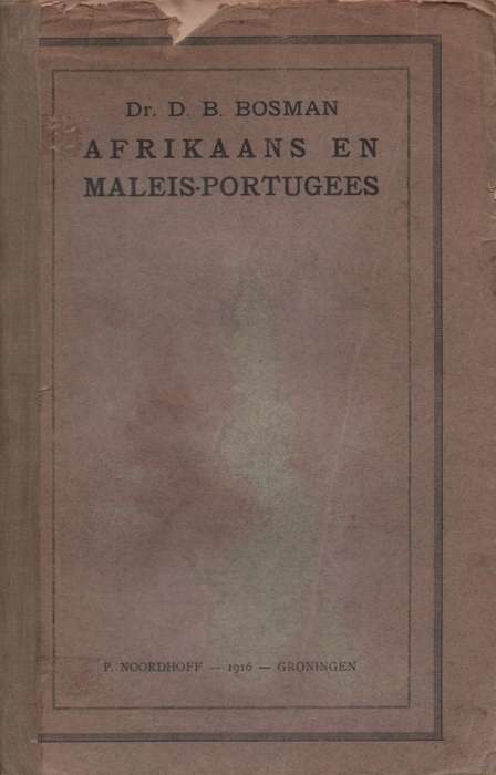 AFRIKAANS EN MALEIS PORTUGEES SC 2H SECONDHAND - BOSMAN,DB