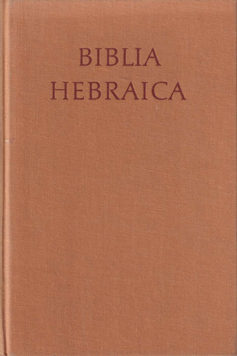 Biblia Hebraica (editit Rudolf  Kittel). Second-hand SECONDHAND - Rudolf Kittel (editor)