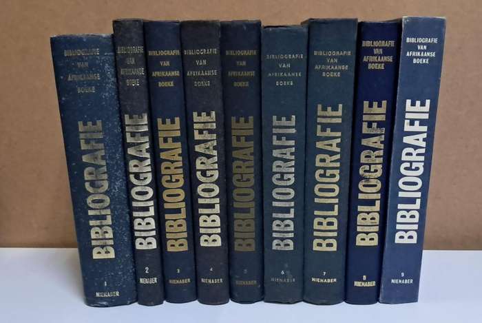 Bibliografie van Afrikaanse boeke deel 1 tot 9 SECONDHAND - P.J Nienaber
