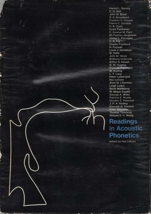 Readings in Acoustic Phonetics. Second-hand SECONDHAND - Ilse Lehiste (Ed)