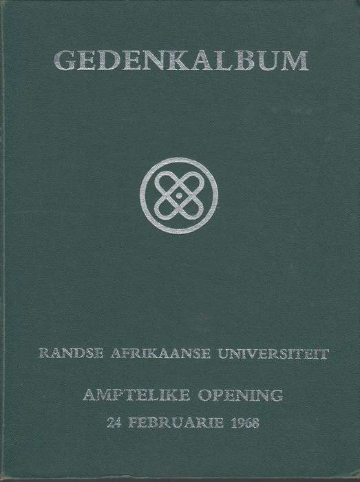 gedenk album  SECONDHAND - Randse afrikaanse universite