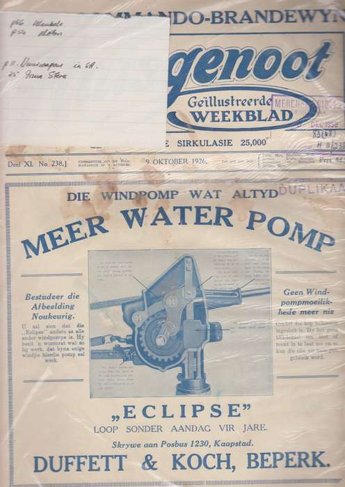 Die huisgenoot Deel Xi No 238 9 Oktober 01926 SECONDHAND - Huisgenoot