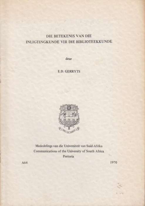 Die betekenis van die inligtingkunde vir die biblioteekkunde SECONDH - E.D.Gerryts