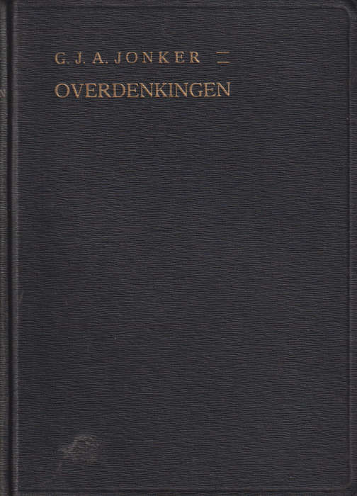 Overdenkingen SECONDHAND - G J A Jonker