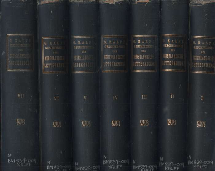 GESCHIEDENIS NEDERL LETTERKUNDE 7 DELE SECONDHAND - KALFF,G