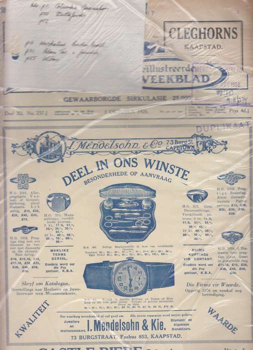 Die huisgenoot Deel XI No 237 1 Oktober 1926 SECONDHAND - Huisgenoot
