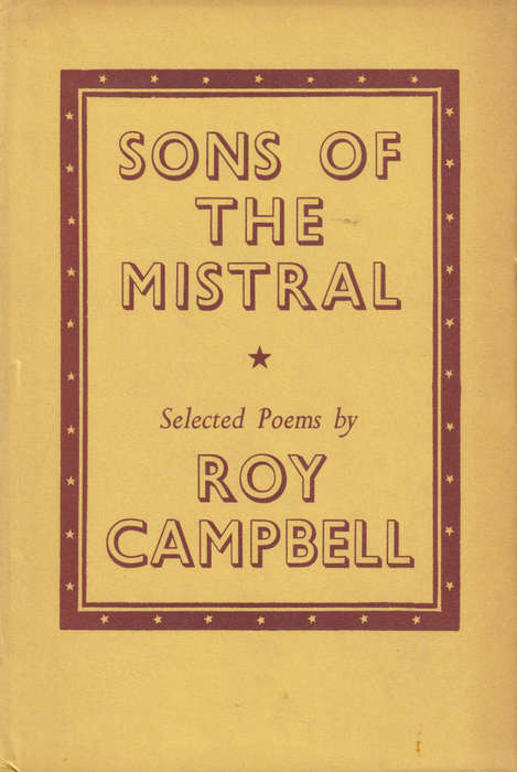 Sons of the Mistral Select Poems, Second-hand SECONDHAND - Roy Campbell