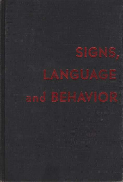 SIGNS LANGUAGE BEHAVIOUR HC NO DJ 2H SECONDHAND - MORRIS,C