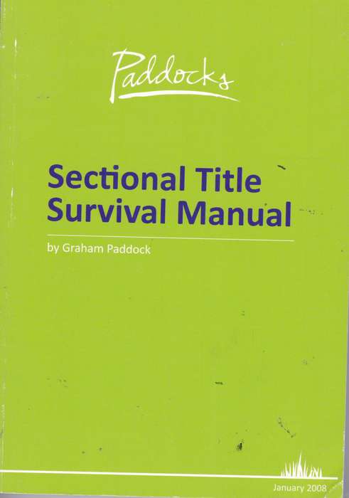 SECTIONAL TITLES SURVIVAL GUIDE SECONDHAND - PADDOCK,G