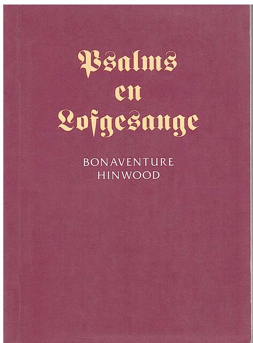 PSALMS EN LOFGESANGE SECONDHAND - HINWOOD,B