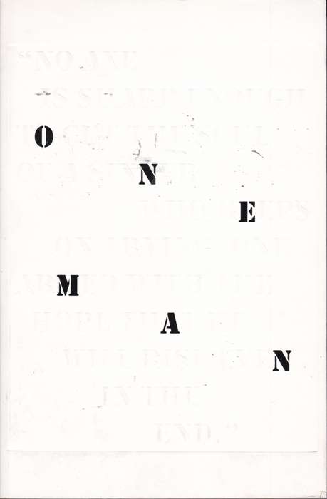 ONE MAN SECONDHAND - ANON