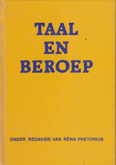 TAAL EN BEROEP SECONDHAND - PRETORIUS,R