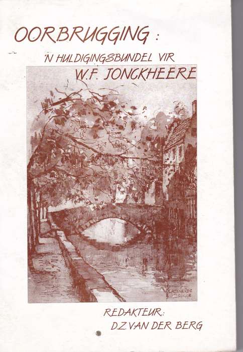 HULDIGING OORBRUGGING WF JONCKHEERE - VANDENBERG