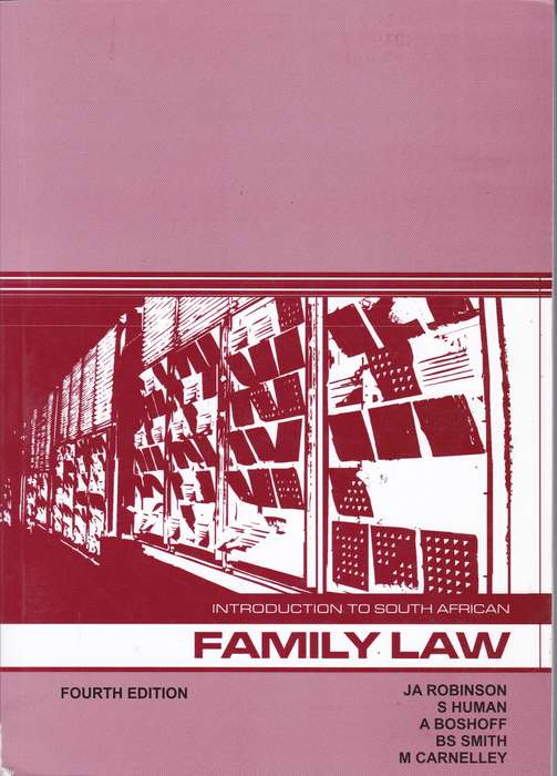 INTRO TO SA FAMILY LAW - ROBINSON,R