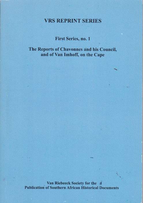 VRS 01 REPORTS OF CHAVONNES & HIS COUNCI - MERRIMAN