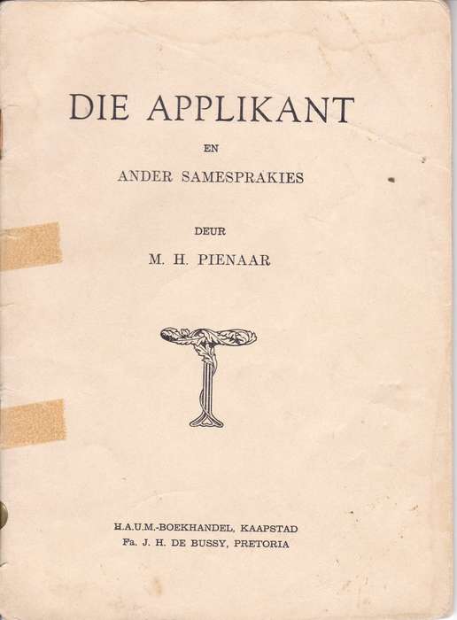 APPLIKANT & ANDER SAMESPRAKIES SECONDHAND - PIENAAR,MH