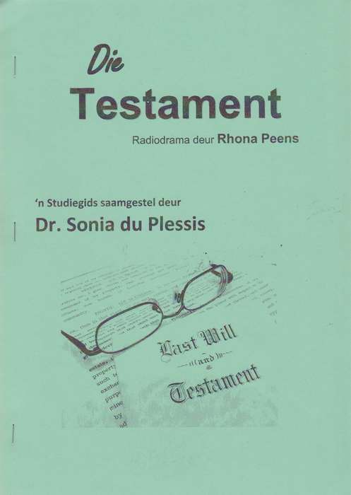 TESTAMENT GR 10 HT RADIODRAMA SG SECONDHAND - DUPLESSIS,S