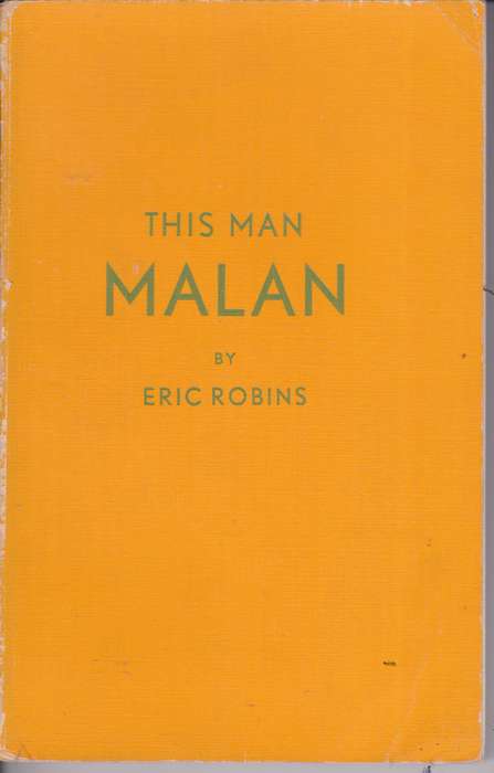 THIS MAN MALAN - ROBINS,E - BFN9789000053568