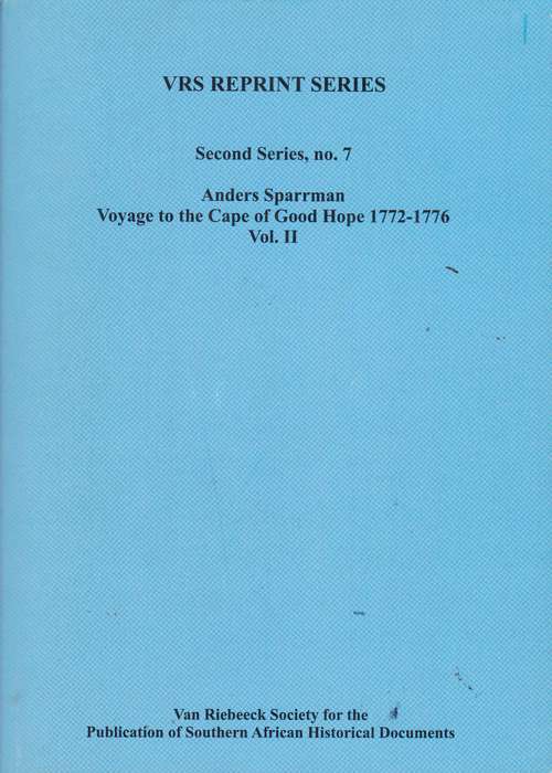 VRS207 SPARRMAN VOYAGE CAPE OF GOOD HOPE - VRS207-BLUE