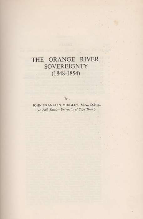 Argief-Jaarboek vir Suid-Afrikaanse Geskiedenis 1949 Deel 2 / Archiv - Midgley, John Franklin