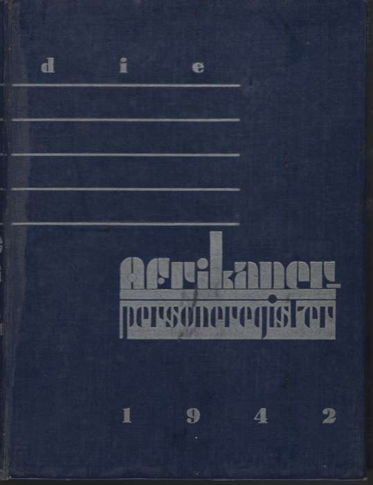 Die Afrikaner-Personeregister 1942 - Diederichs, N.; Jerling, J.