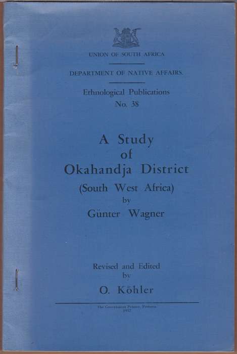 STUDY OF OKAHANDJA DISTRICT - KOHLER,O
