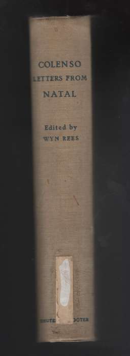 Colenso Letters From Natal - Rees, Wyn - HTFX2066