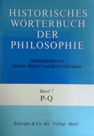 HIST WORTERBUCH PHILOSOPHIE BAND 7 - DUITS