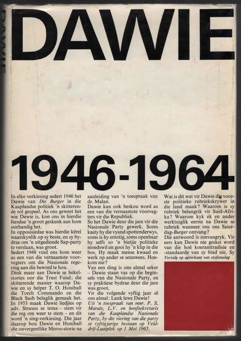 Dawie 1946-1964. 'n Bloemlesing uit die geskrifte van Die Burger se  - Dawie; Louw, Louis (compiler