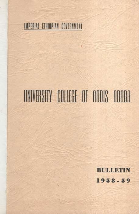 UNIVERSITY COLLEGE OF ADDIS ABABA - ADDISABABA