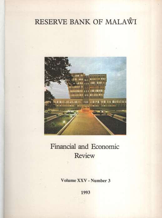 RESERVE BANK OF MALAWI 1993 - ANON