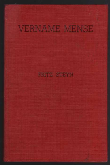 Vername Mense - Steyn, Fritz