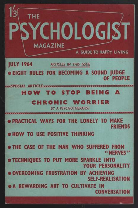 The Psychologist Magazine. July 1964 - Periodical