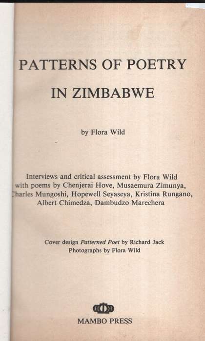 Patterns of Poetry in Zimbabwe - Wild, Flora